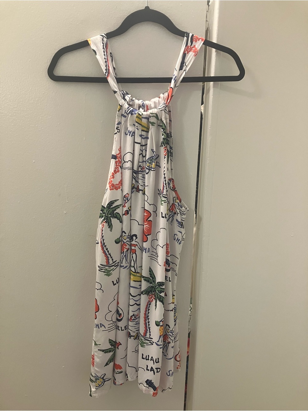 Tommy Bahama Womens Luau Ladies Hawaii Tropical Print Tank Halter Top Sz XL.